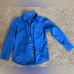 🎀3/$25🎀 Chaps Kids Vibrant Blue Button-Down Shirt